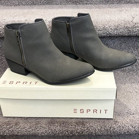 Esprit TARA Women's Ankle Booties Charcoal Sz 8  in its Original BOX - Picture 1 of 7